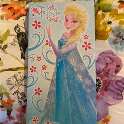 Disney Wall Decor | Disney Frozen Wall Hanging | Color: Blue | Size: 16x8 Inches