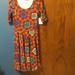 Lularoe Dresses | Lularoe Casual Dress New Sz M | Color: Brown/Purple | Size: M