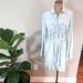 Anthropologie Dresses | Anthro Cloth And Stone Button Down Shirt Dress Med | Color: Blue/White | Size: M