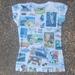 Disney Shirts & Tops | Disney Cruise Line Girls Graphic Tee Xl Mickey 15 | Color: Blue/White | Size: Xlg