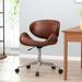 Corrigan Studio® Weekapaug Task Chair Upholstered in Brown | 29.25 H x 23 W x 23 D in | Wayfair 7D8714D6715E4570802DC598FF5ECE6F