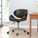 Corrigan Studio® Weekapaug Task Chair Upholstered in Black/Brown | 29.25 H x 23 W x 23 D in | Wayfair F635B89D20B64583B2A14ECA59841C31