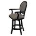 Red Barrel Studio® Ayvianna Swivel Counter & Bar Stool Wood/Upholstered in Brown | 44 H x 19 W x 20 D in | Wayfair EE18558682434F93BB5842DAF825C2A6