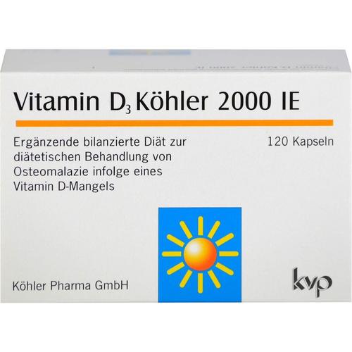 Köhler Pharma – VITAMIN D3 KÖHLER 2.000 I.E. Kapseln Vitamine
