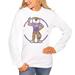 Women's White LSU Tigers End Zone Long Sleeve T-Shirt