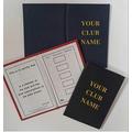 CLUB MEMBERSHIP CARDS HARDBACKED LINEN GOLD LETTERING PERSONALISED 5 YEAR X 300