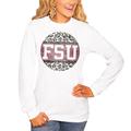 Women's White Florida State Seminoles Scoop & Score Long Sleeve T-Shirt