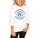 Women's White Fresno State Bulldogs End Zone Pullover Sweatshirt