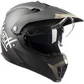 Westt DOT Full Face Helmet - Dual Visor Motorcycle Helmets for Adults - Dirt Bike Helmets Motocross Snowmobile Racing Helmet(L/Black Cross X)