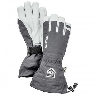 Hestra - Army Leather Heli Ski 5 Finger - Handschuhe Gr 6 grau