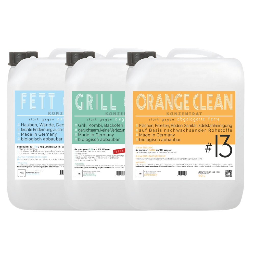 ivb broecker Starter Set 3x 10l (Konzentrat) komplettes Reiniger-Paket Image