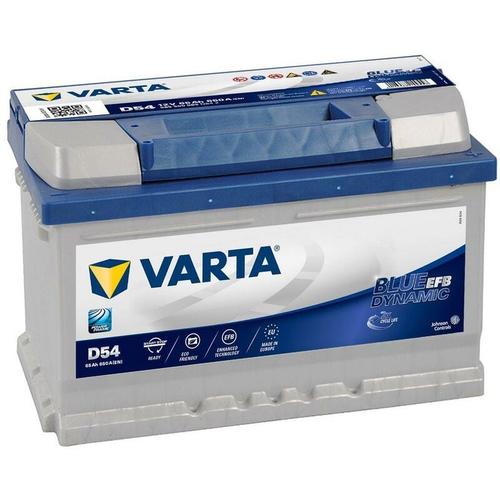 D54 Blue Dynamic efb 12V 65Ah 650A Autobatterie Start-Stop 565 500 065 inkl. 7,50 € Pfand – Varta