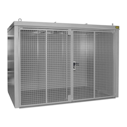 Gasflaschen Container B M4 lackiert RAL7005 Mausgrau Umwelt Lagertechnik Image