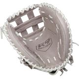 Rawlings R9 33" Pull-Strap Back Fastpitch Softball Catcher's Mitt - Right Hand Throw Gray