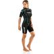 Cressi Tortuga Lady Wetsuit 2.5 mm - Shorty Neoprenanzug aus High Stretch Neopren für Frauen , Schwarz/Aquamarin , XL/5