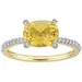 Stella Grace 10k Gold Citrine & 1/4 Carat T.W. Diamond Oval Ring, Women's, Size: 8.50, Yellow