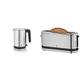 WMF Küchenminis Toaster Langschlitz mit Brötchenaufsatz, 900 W, XXL Toastscheiben, 7 Bräunungsstufen, Toaster edelstahl matt & Küchenminis Wasserkocher (1800 W, klein 0,8l) cromargan matt/silber