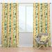 Design Art Beads from Natural Semiprecious Stones Striped Semi-Sheer Thermal Rod Pocket Single Curtain Panel Polyester/Linen | 84 H in | Wayfair