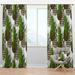 Design Art Tropical Pineapple w/ Leaves Floral Semi-Sheer Thermal Rod Pocket Single Curtain Panel Polyester/Linen | 84 H in | Wayfair