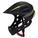 ZHEN Full Face Kids' BMX Helmets,Childrens Safety Multi-function Sports Cycling Boy Hats Girls Cap,with Taillights,Adjustable Head Circumference 42-52cm,for Toddler And Youth Ages 3-12 Year Old