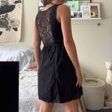 American Eagle Outfitters Dresses | American Outfitters Lace Back Dress | Color: Black | Size: 4