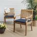 Winston Porter Indoor/Outdoor Sunbrella Seat Cushion, Polyester in Blue/Black | 2 H x 21 W in | Wayfair BF34F9620DB8496A8140E26B1449D4EB