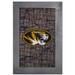 Missouri Tigers 11'' x 19'' Framed Team City Map Sign