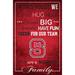 NC State Wolfpack 17'' x 26'' In This House Sign