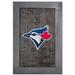 Toronto Blue Jays 11'' x 19'' Framed Team City Map Sign