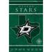 Dallas Stars 17'' x 26'' Team Coordinates Sign