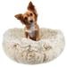 Ultra Plush Luxury Deluxe Cuddle Pod Pet Bed, 30" L X 30" W X 4" H, Blondie, Small, Cream