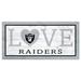 Las Vegas Raiders 6'' x 12'' Team Love Sign