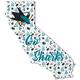 San Jose Sharks 12'' Floral State Sign