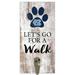 North Carolina Tar Heels 6'' x 12'' Leash Holder Sign