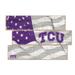 TCU Horned Frogs 3-Plank Team Flag