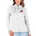 Women's Antigua White/Silver New Jersey Devils Generation Full-Zip Pullover Jacket