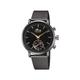 Lotus Model 18806/1 Watch from The Connected Collection, 42mm Black case with Dark Grey Steel Strap for Men