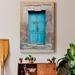 Latitude Run® Topaz Door - Wrapped Canvas Photograph Print Canvas, Solid Wood in Blue/Gray | 27 H x 18 W x 1 D in | Wayfair