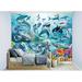 Brewster Home Fashions Under The Sea 10' L x 96" W Wall Mural Vinyl, Crystal in Blue | 96 W in | Wayfair WT46498