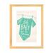 East Urban Home Oh Baby by Louise Allen - Textual Art Print Paper, Wood in Green/White | 24 H x 16 W x 1 D in | Wayfair