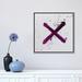 East Urban Home 'X's & O's I' by Kent Youngstrom - Painting Print Canvas in Indigo | 18 H x 18 W x 1.5 D in | Wayfair