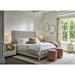 Miranda Kerr Home Love Joy Bliss Tufted Low Profile Standard Bed Performance Fabric/Upholstered/Polyester in Gray | 60 H x 81 W x 88 D in | Wayfair