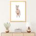 East Urban Home Llama Silly by Wandering Laur - Graphic Art Print Paper/Metal in Brown | 32 H x 24 W x 1 D in | Wayfair