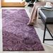 Indigo 27 x 0.31 in Area Rug - Etta Avenue™ Alora Geometric Hand Tufted Wool Purple Area Rug Wool | 27 W x 0.31 D in | Wayfair