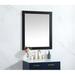 Everly Quinn Rosenow Accent Mirror Wood in White/Black | 36 H x 30 W x 1 D in | Wayfair 6E3671EFB19B41A9A36EFF491B0AC43F