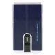 Piquadro - Blue Square Kreditkartenetui RFID Leder 6 cm Portemonnaies Herren