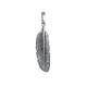 KUZZOI - Herren Anhänger Feder Symbol Boho Style 925 Silber Herrenschmuck