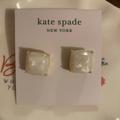 Kate Spade Jewelry | Kate Spade Original Kate Spade Earrings | Color: Gold/White | Size: Os