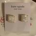 Kate Spade Jewelry | Kate Spade Original “Kate Spade” Earrings | Color: Gold/White | Size: Os