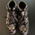Coach Shoes | Coach Velcro Strap Black Sneakers | Color: Black/Gray | Size: 10